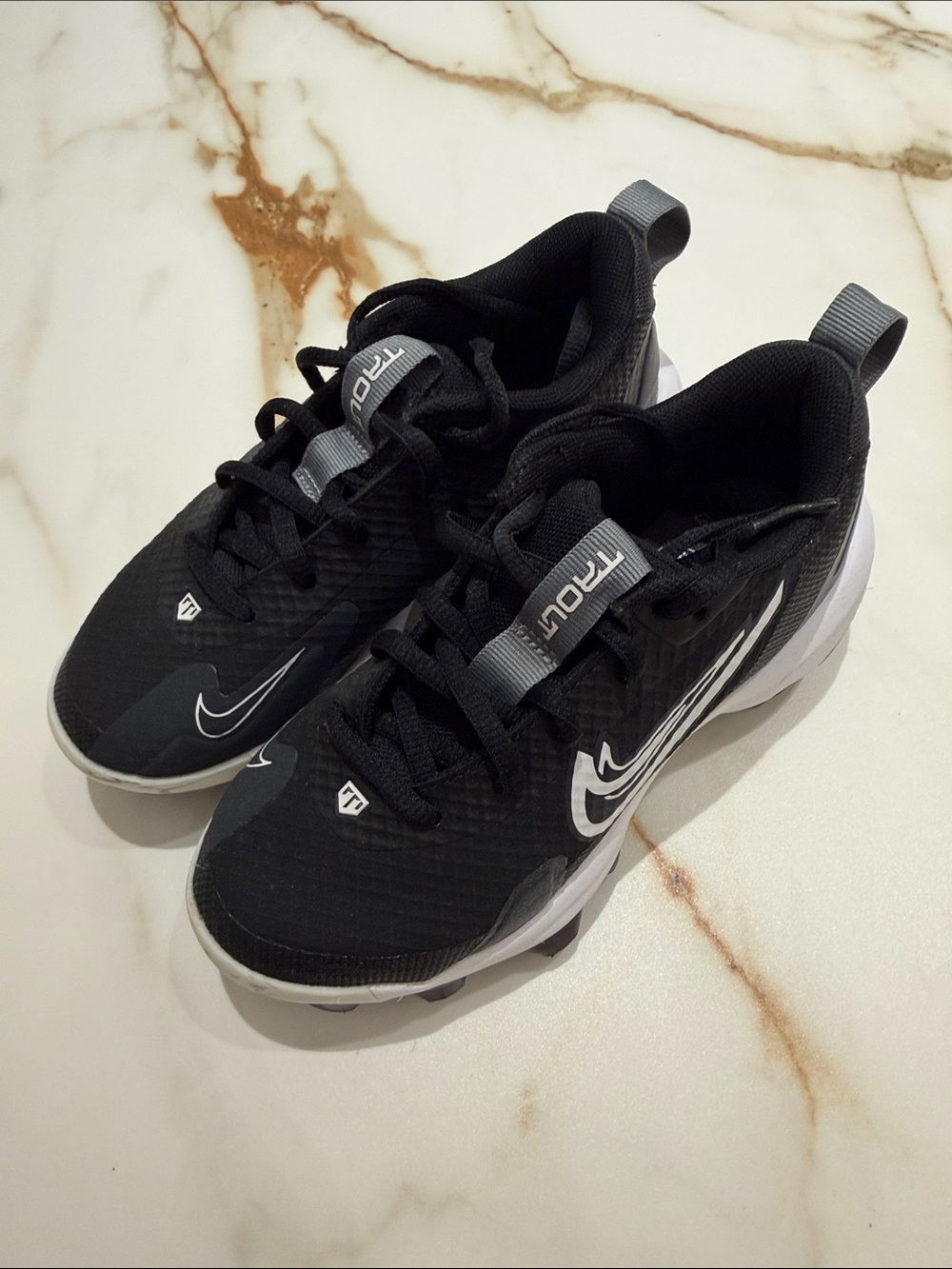 Nike Black and White Kids Cleats